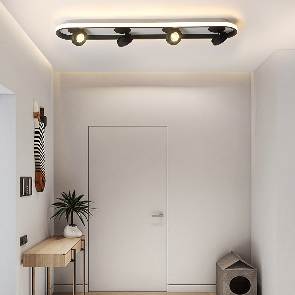 LumiCurve™ – Plafonnier LED moderne et réglable pour les couloirs et les salons