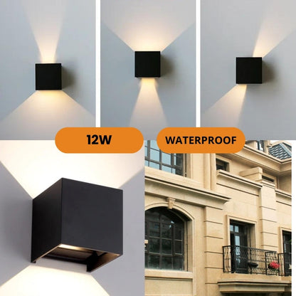 LumiCube – Modern Waterproof LED Outdoor Wall Light