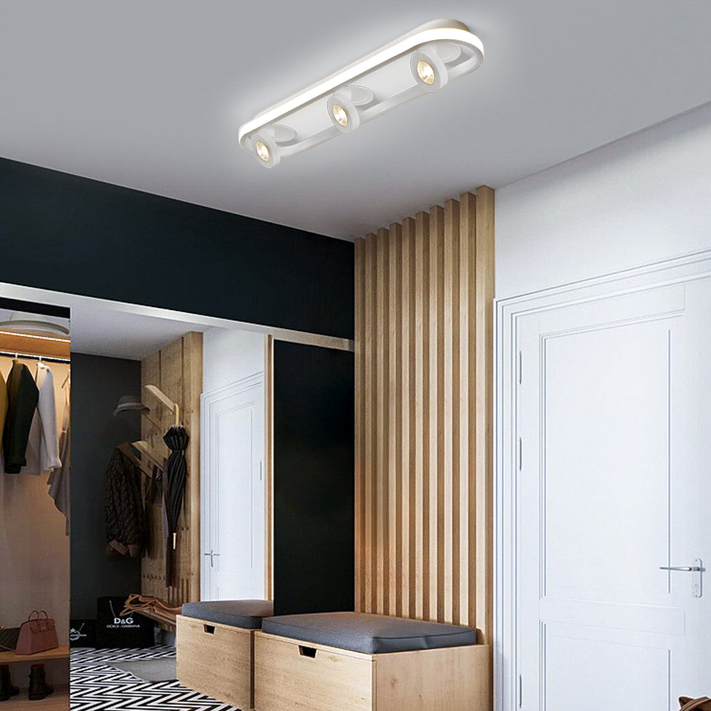 LumiCurve™ – Plafonnier LED moderne et réglable pour les couloirs et les salons