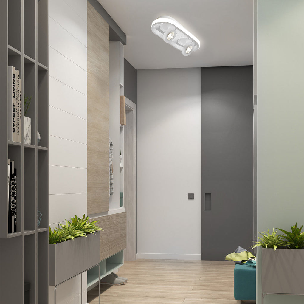 LumiCurve™ – Plafonnier LED moderne et réglable pour les couloirs et les salons