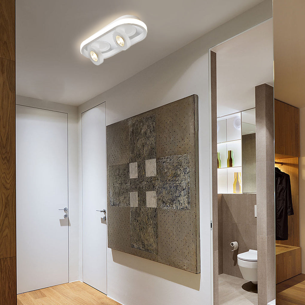 LumiCurve™ – Plafonnier LED moderne et réglable pour les couloirs et les salons