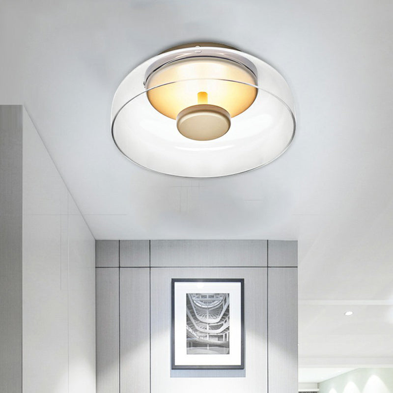 ClariLume – Modern Glass LED Ceiling Light for an Elegant Interior