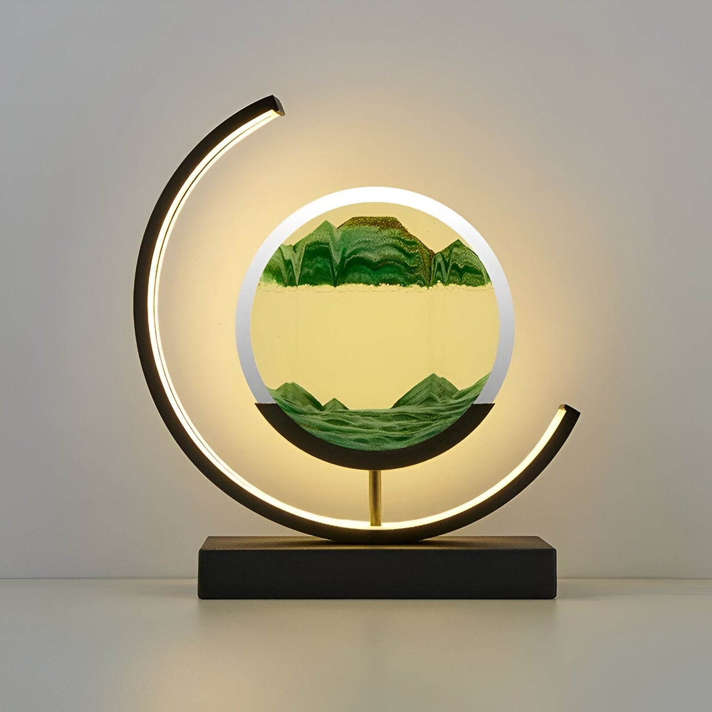 Lumesand - Lampe d'art en sable à intensité variable avec télécommande - Éclairage d'ambiance moderne