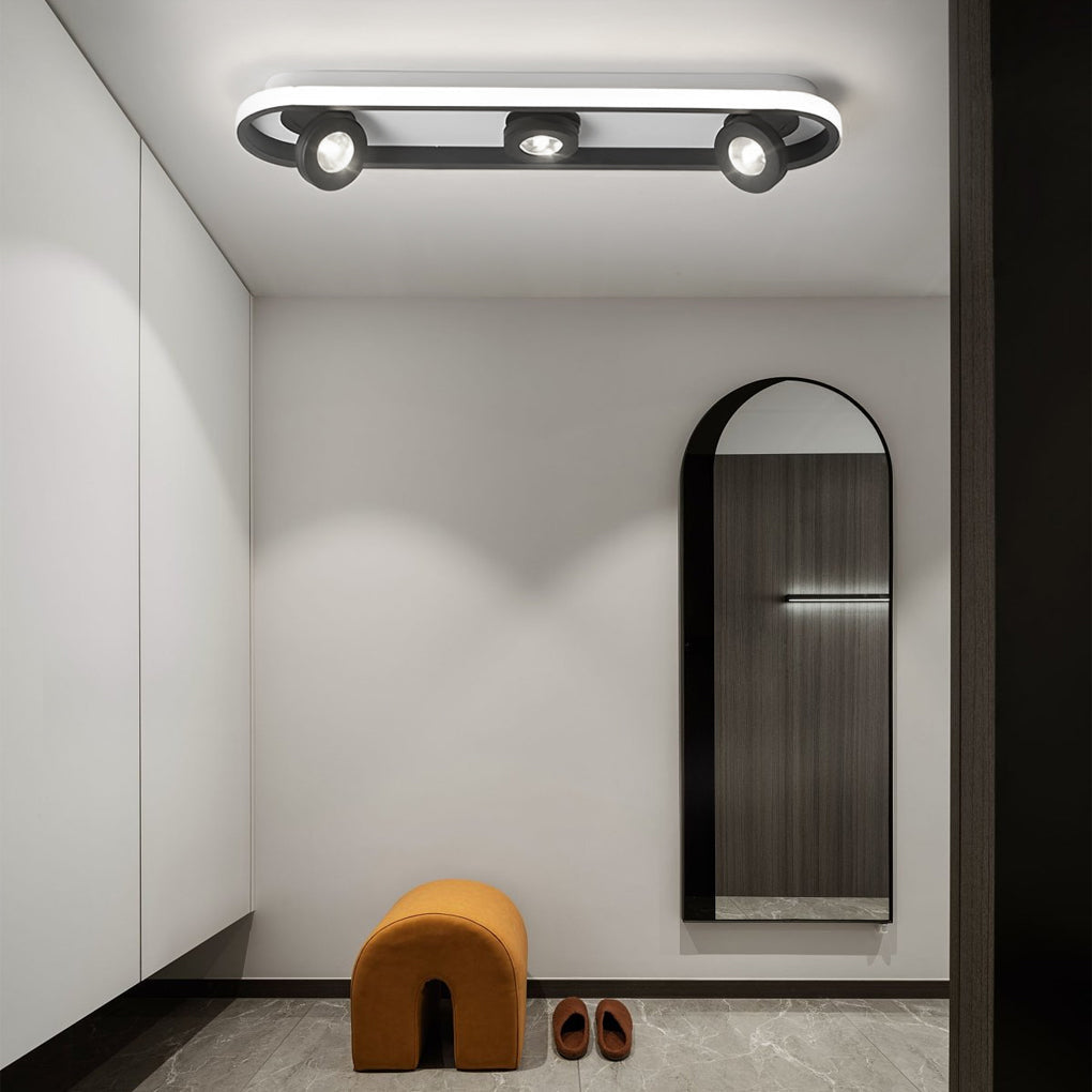 LumiCurve™ – Plafonnier LED moderne et réglable pour les couloirs et les salons