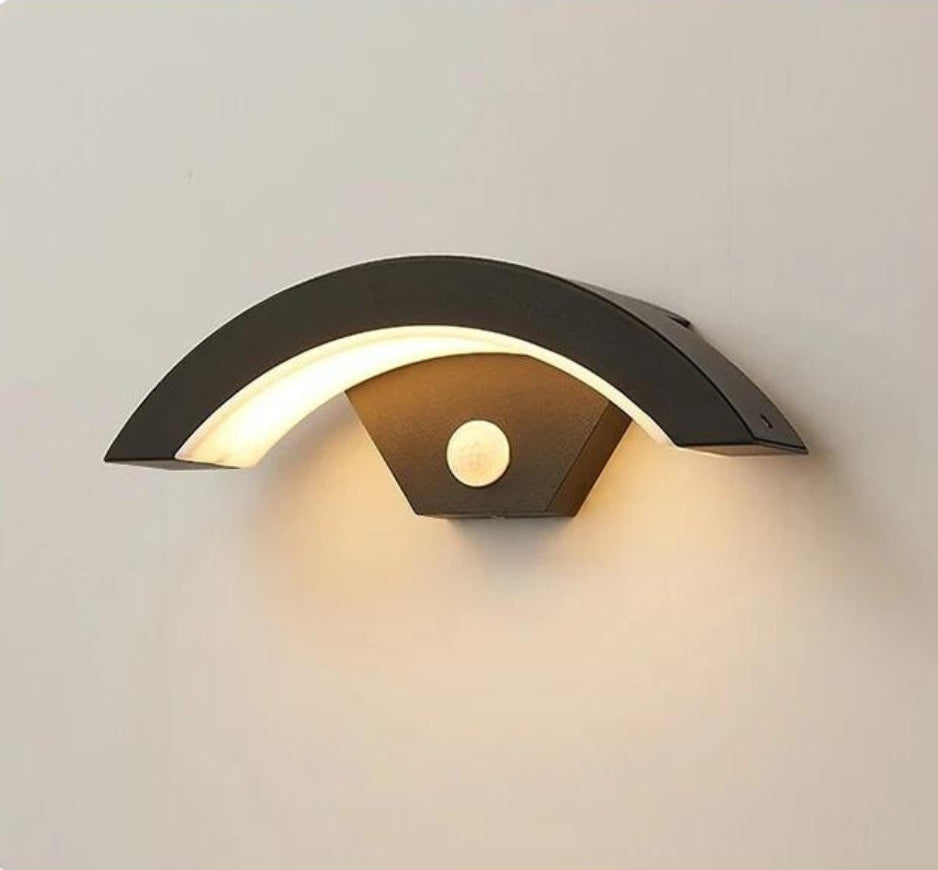 LumiSenso - Modern LED Outdoor Wall Light with Motion Sensor