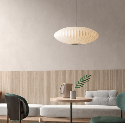 SilkElegance – Refined Silk Pendant Chandelier for Sophisticated Interiors