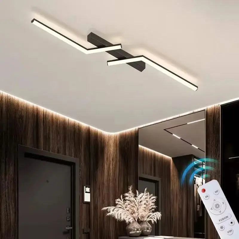 LineaGlow – Modern Dimmable LED Ceiling Light for Living Rooms