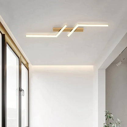 LinéaGlow™ – Plafonnier LED moderne à intensité variable pour salon