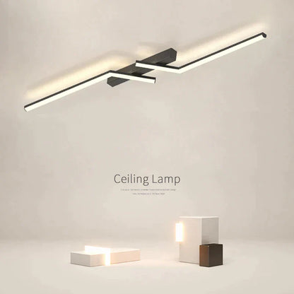 LineaGlow – Modern Dimmable LED Ceiling Light for Living Rooms