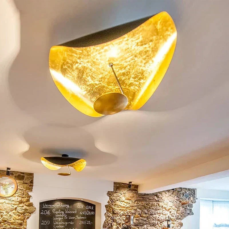 LumiOr – Modern LED Ceiling Light with Gold Finish