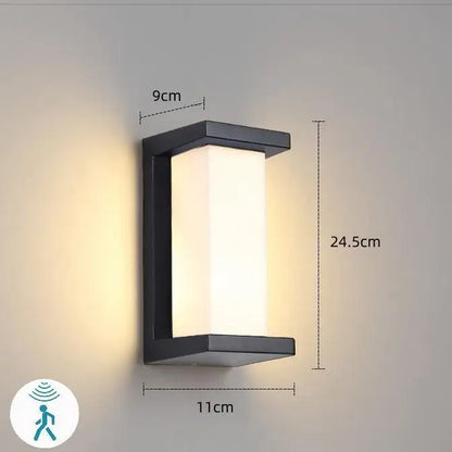 LumiGuard – LED Outdoor Wall Light with Motion Sensor