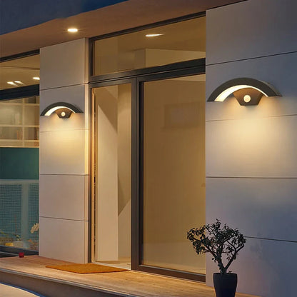 LumiSenso - Modern LED Outdoor Wall Light with Motion Sensor