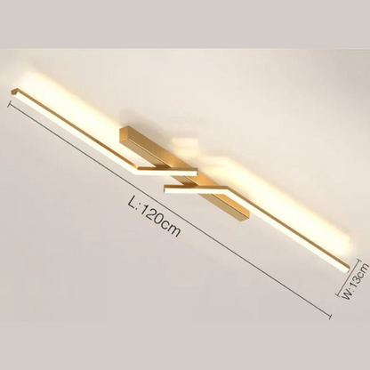 LineaGlow – Modern Dimmable LED Ceiling Light for Living Rooms