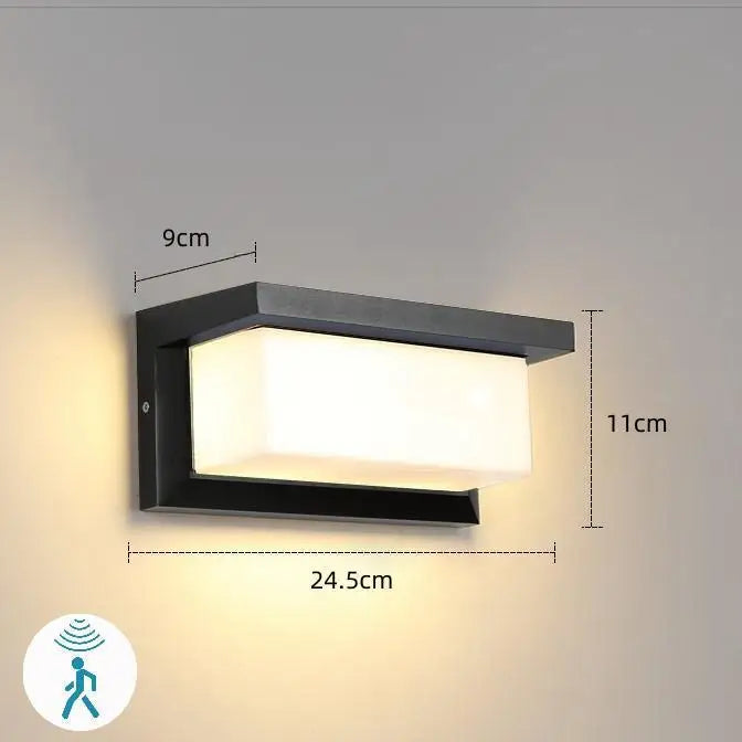 LumiGuard – LED Outdoor Wall Light with Motion Sensor