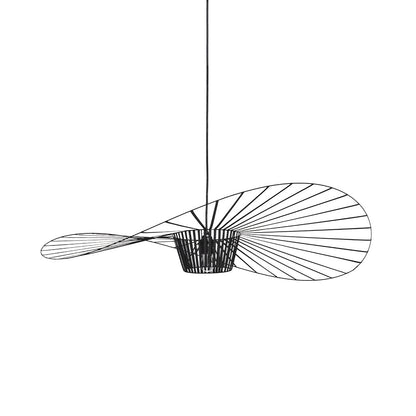 Rosland – Modern Vertigo Pendant Light with Elegant Straw Hat Design