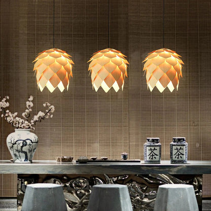 Modern Art Oak Pinecone Pendant Lamps