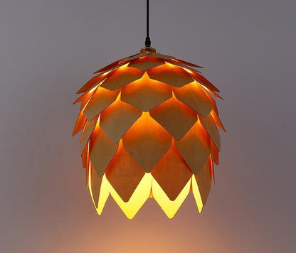 Modern Art Oak Pinecone Pendant Lamps