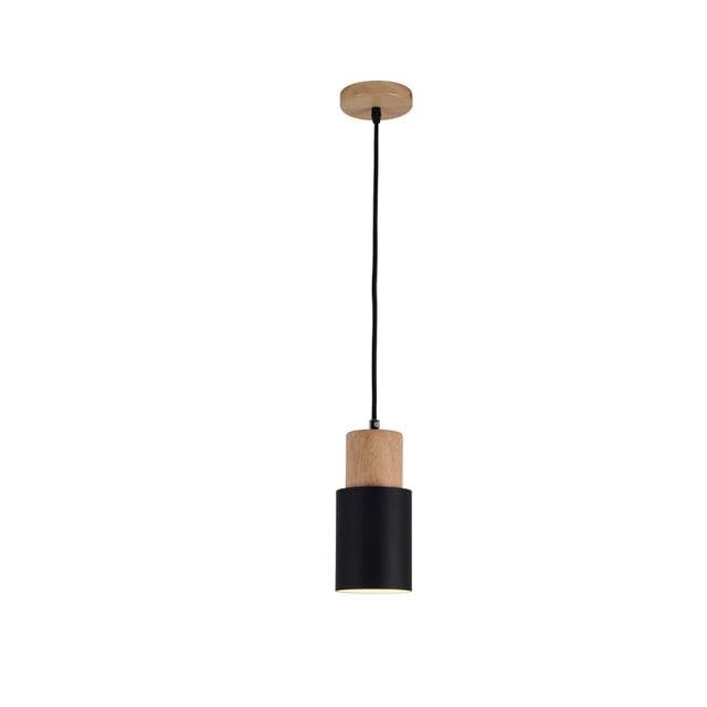 Lampe à suspension scandinave Ingrid en bois et métal