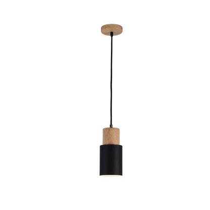 Ingrid Scandinavian Pendant Lamp of Wood and Metal