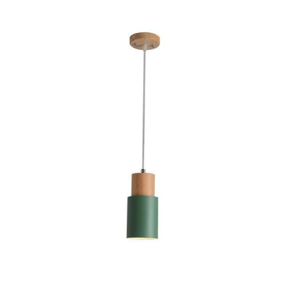 Ingrid Scandinavian Pendant Lamp of Wood and Metal