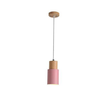 Ingrid Scandinavian Pendant Lamp of Wood and Metal