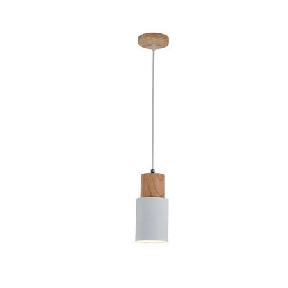 Ingrid Scandinavian Pendant Lamp of Wood and Metal